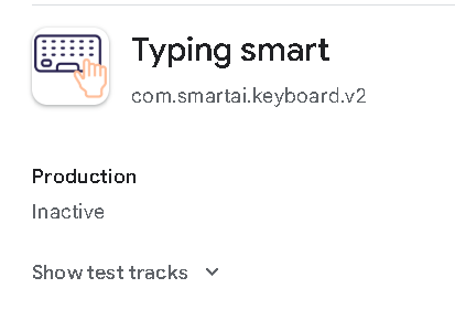 Typing Smart keyboard app